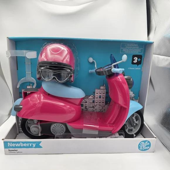 Stella & Finn Newberry Scooter for 18-in Dolls, Toy Figure for Kids, Ages 3+ NEW - Picture 3 of 9